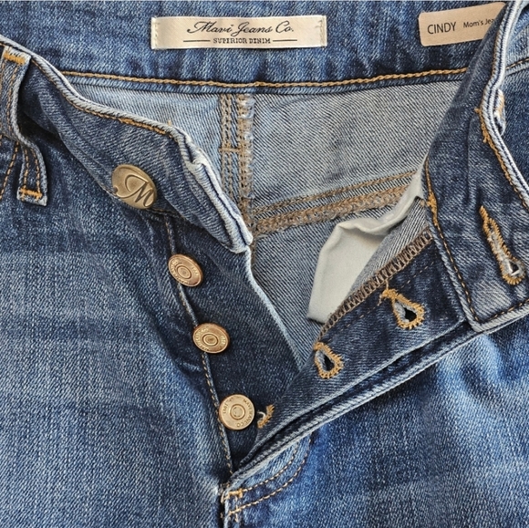 📌54 MAVI DISTRESSED CINDY MOM JEANS WOMEN'S SIZE 8 - Picture 6 of 14